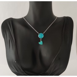 Collier turquoise brillant...